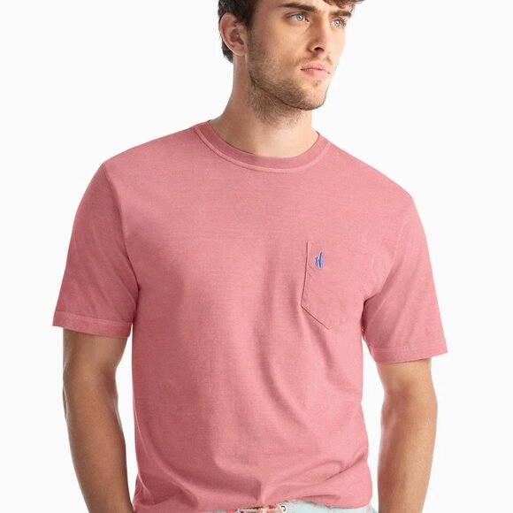 Johnnie-O Dale T-shirt Malibu Red/ Pink Short Sleeve size XL Distressed Tie-Dye - Picture 15 of 15